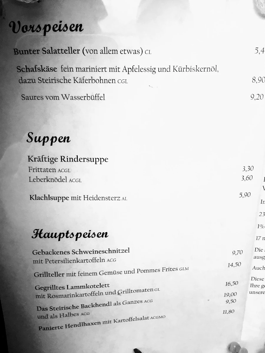 Speisekarte photo 4