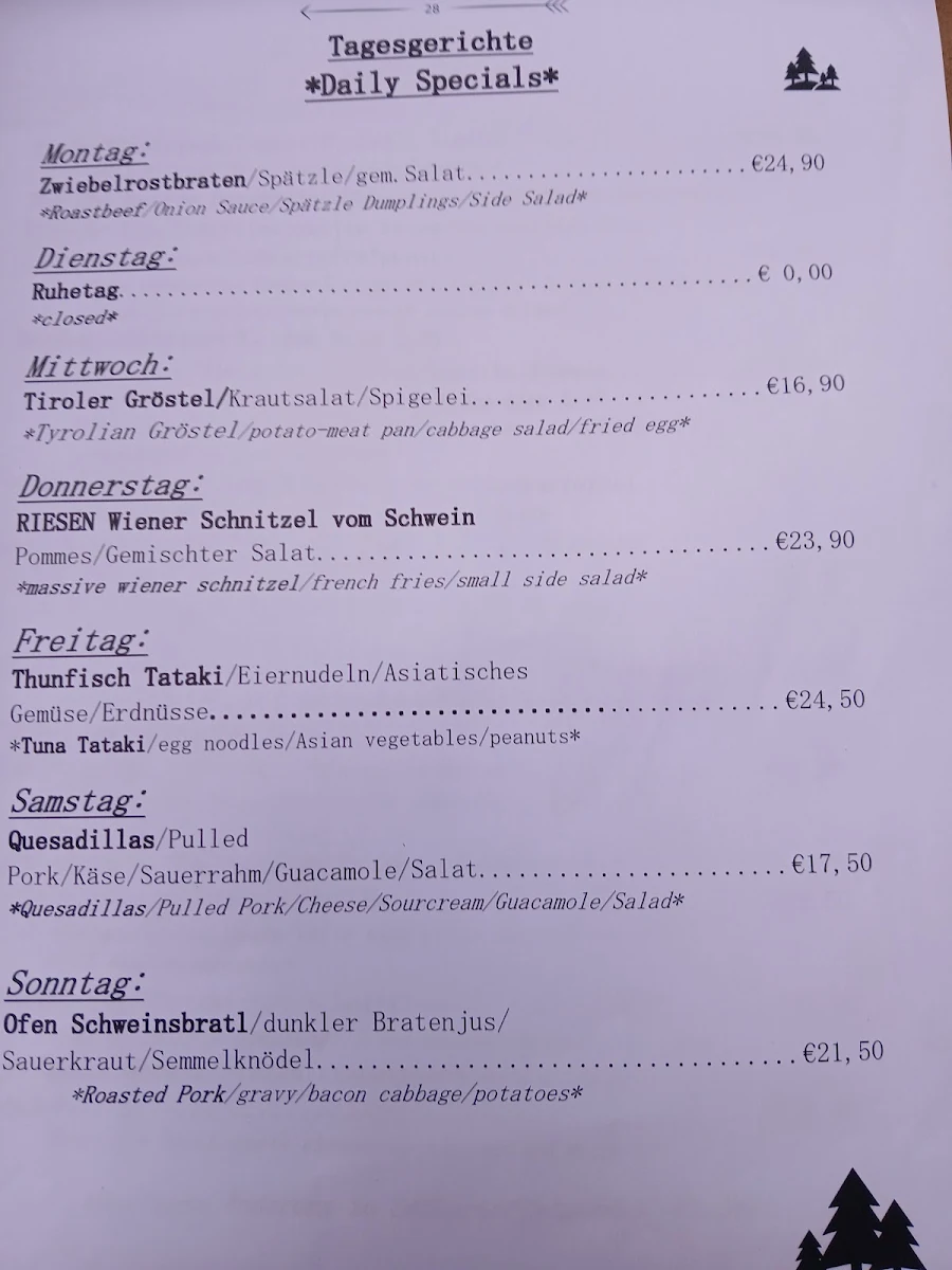 Speisekarte photo 1