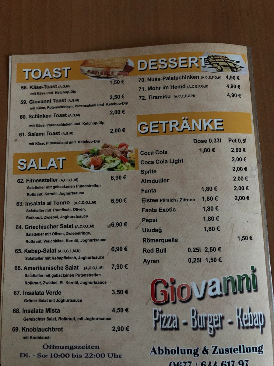 Speisekarte photo 1