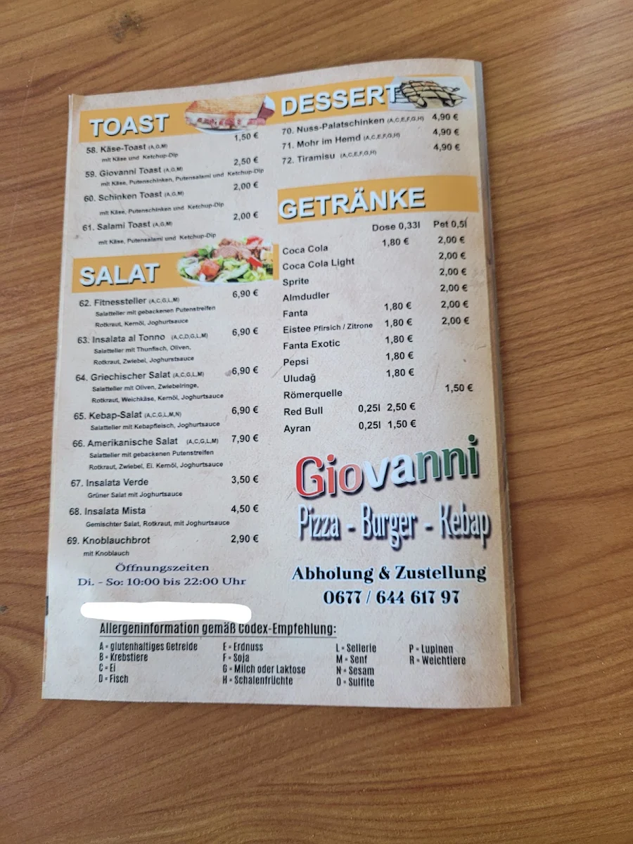 Speisekarte photo 2