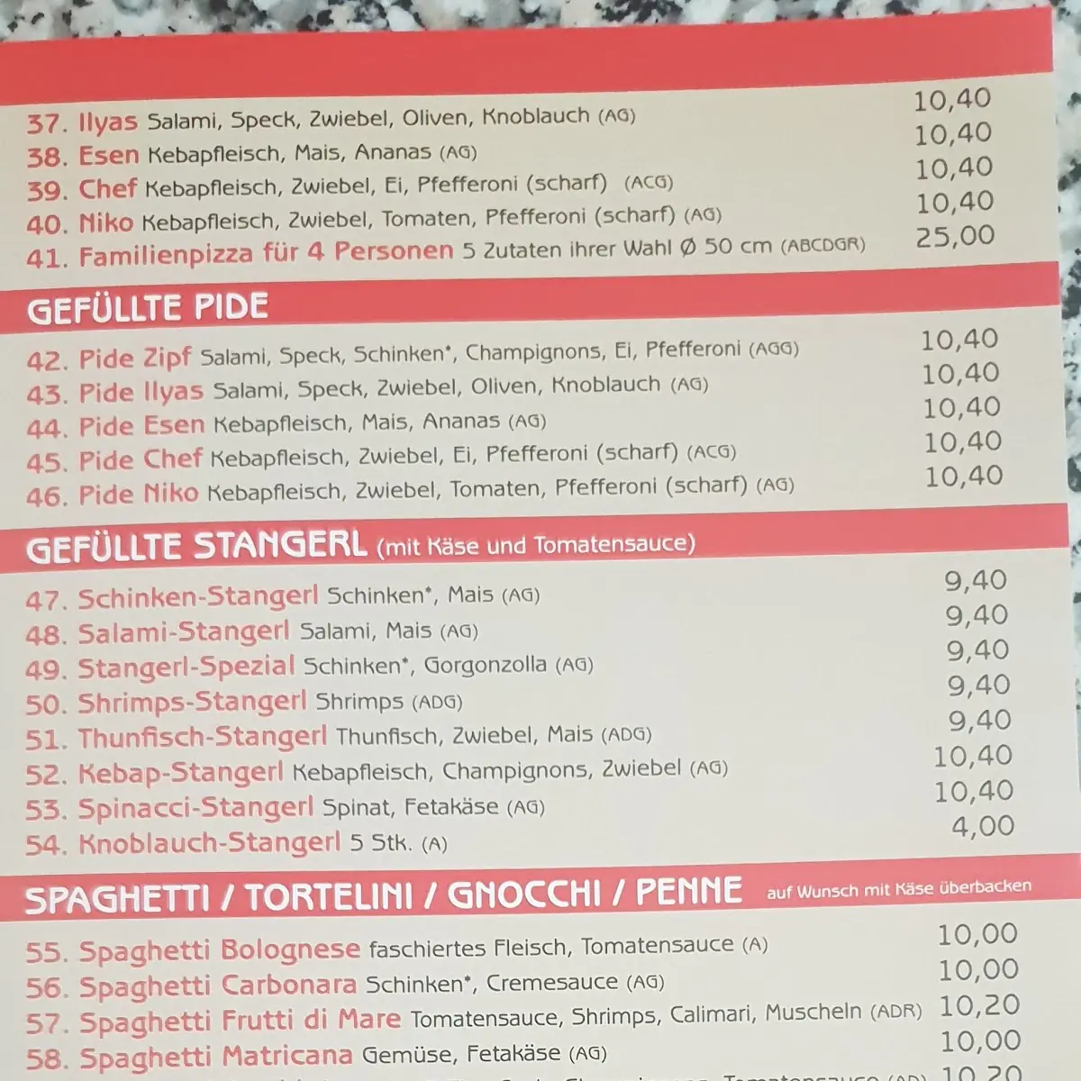 Speisekarte photo 6