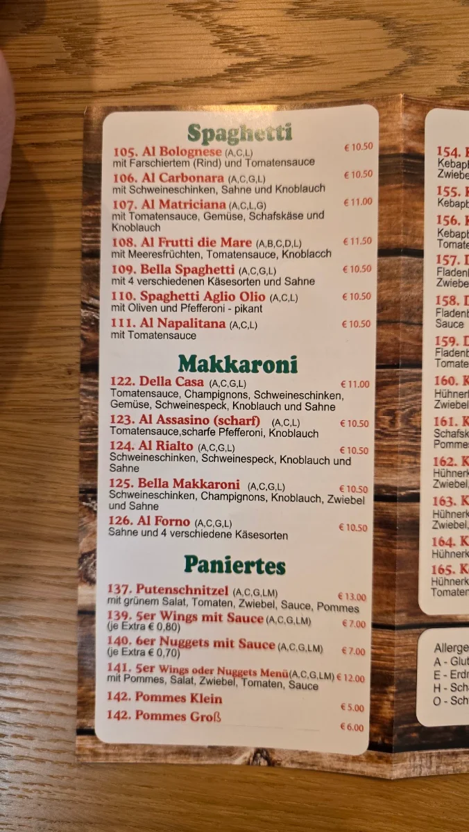 Speisekarte photo 2