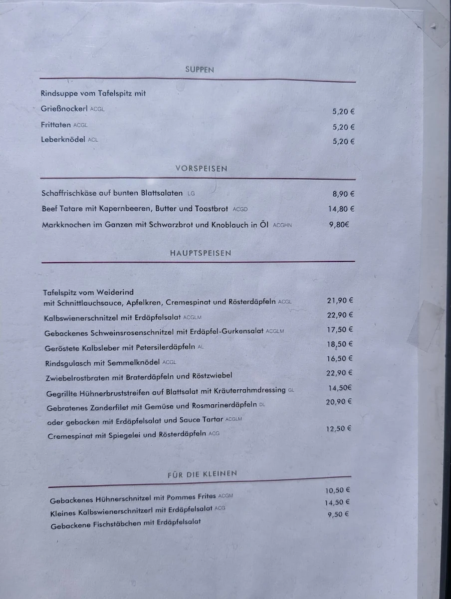 Speisekarte photo 1