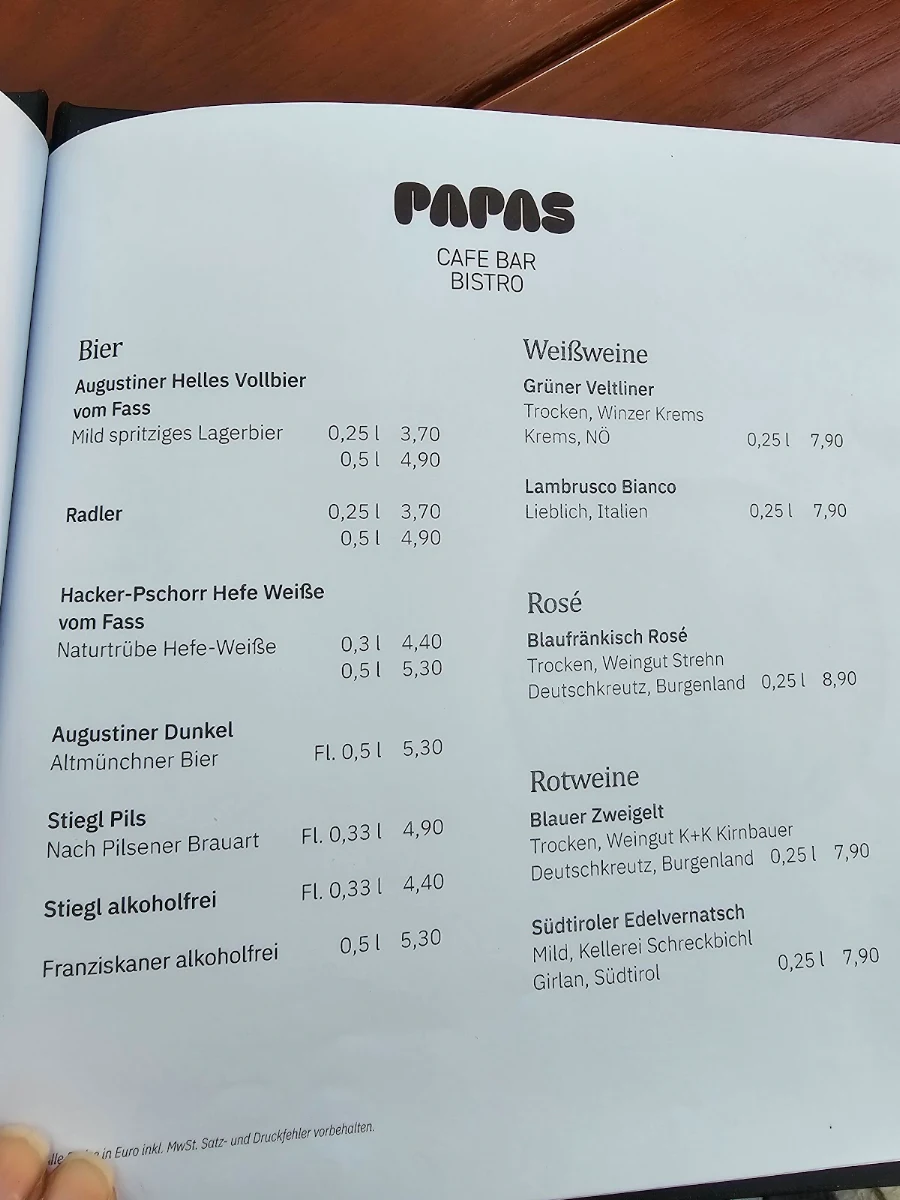 Speisekarte photo 1