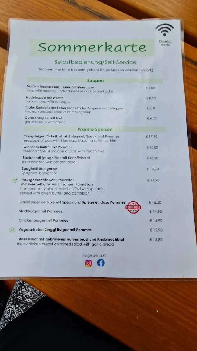 Speisekarte photo 2