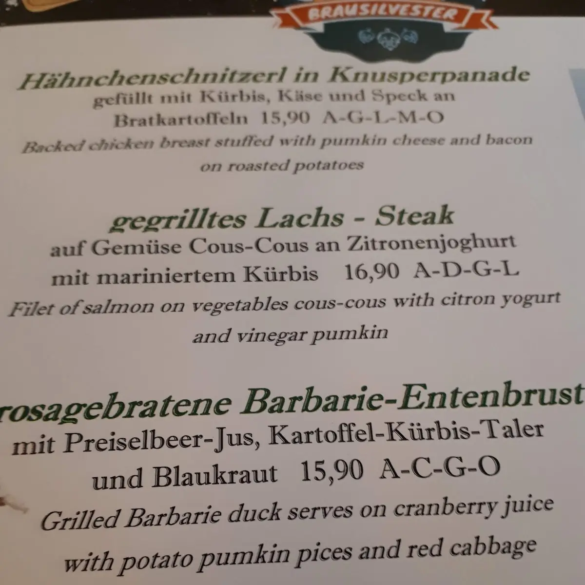 Speisekarte photo 6
