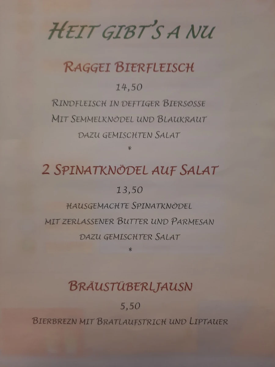 Speisekarte photo 1