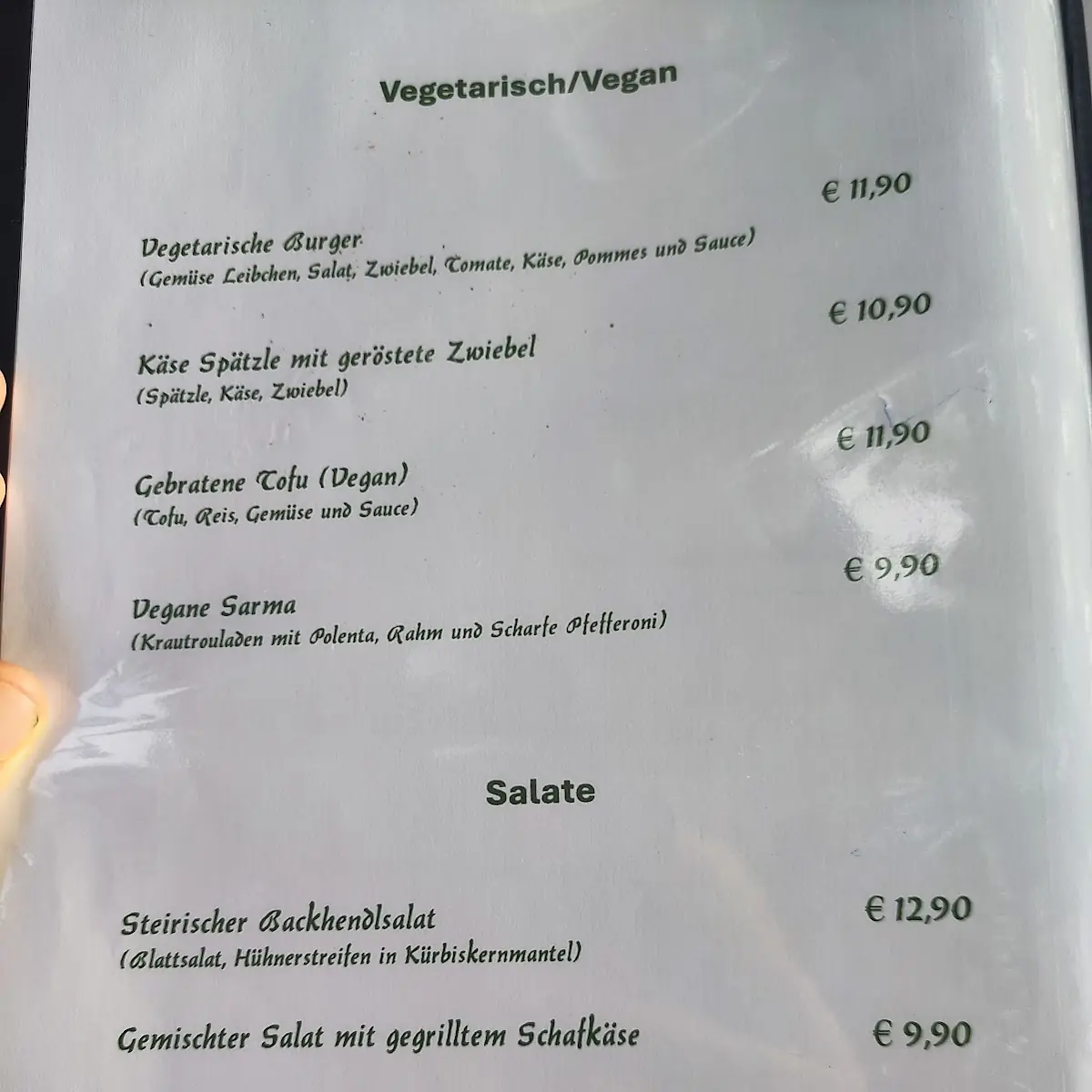 Speisekarte photo 10