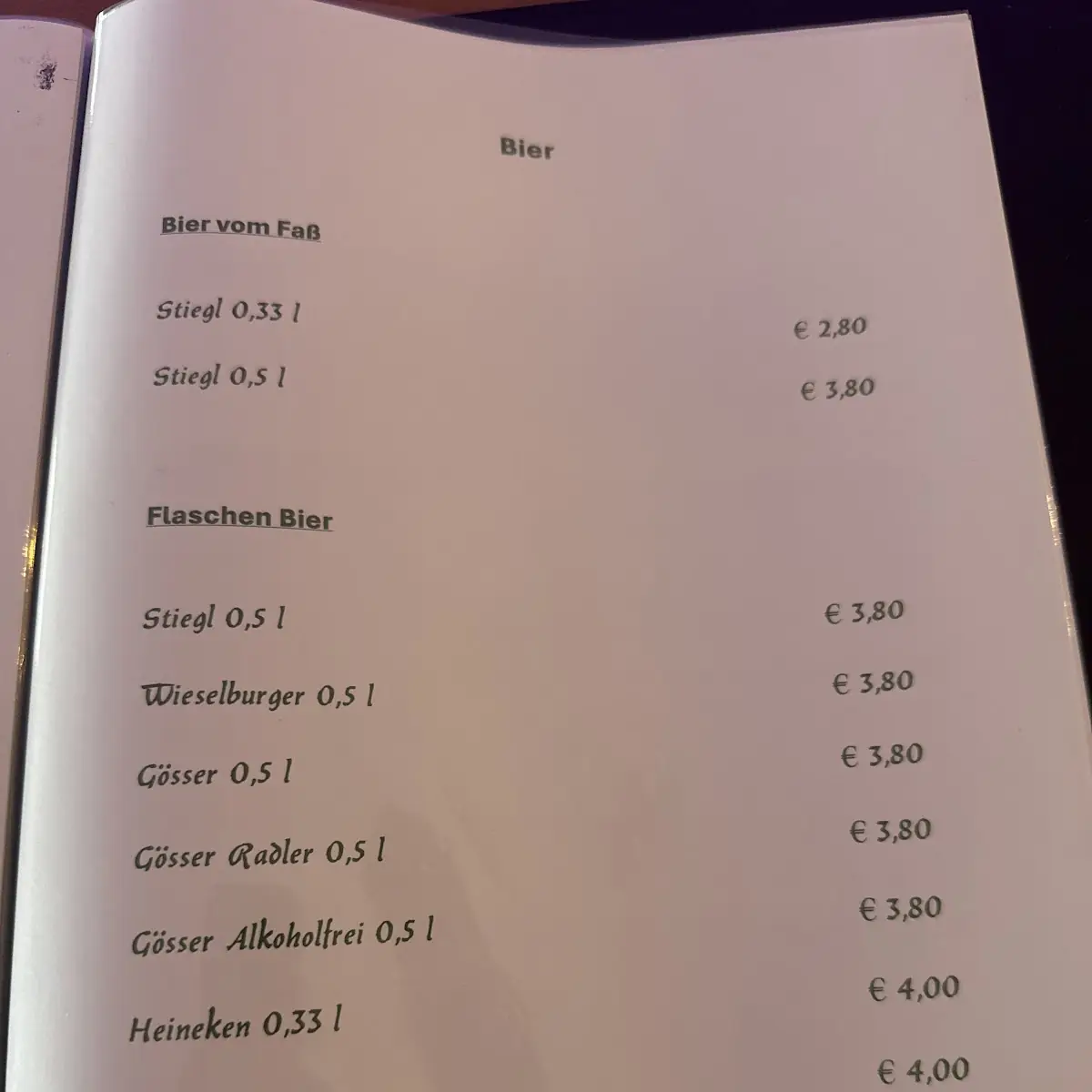 Speisekarte photo 9