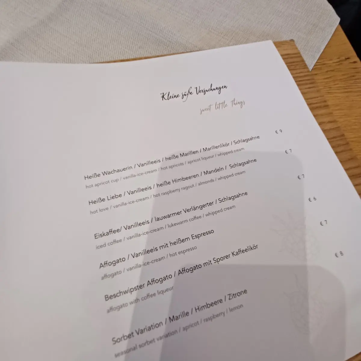 Speisekarte photo 2