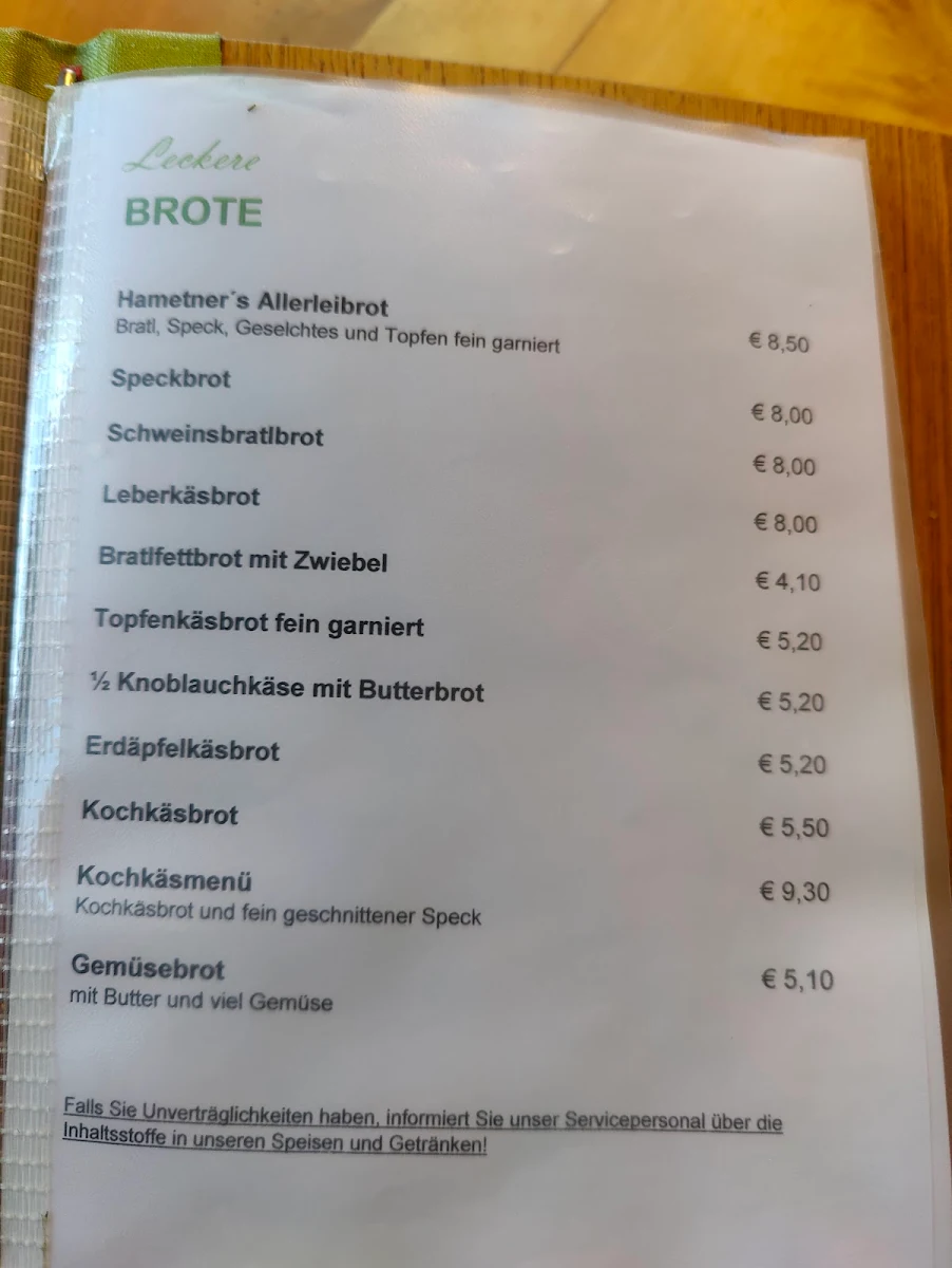 Speisekarte photo 1