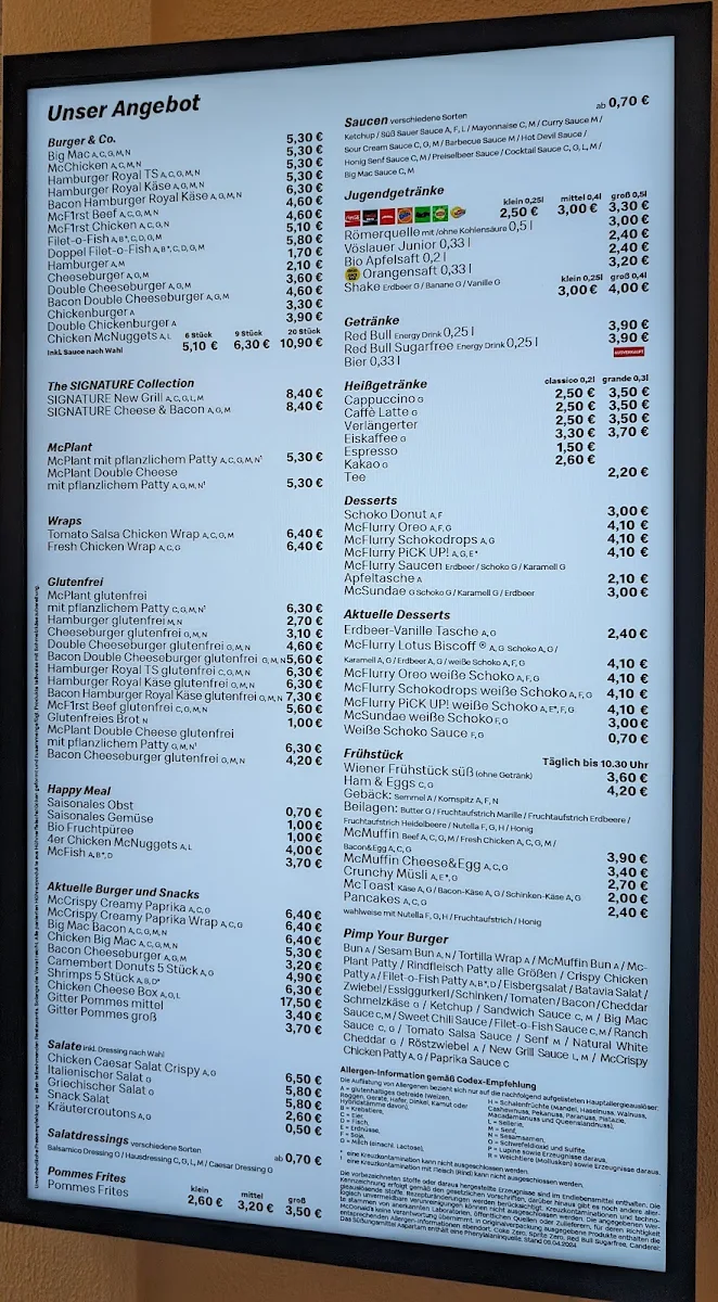 Speisekarte photo 1