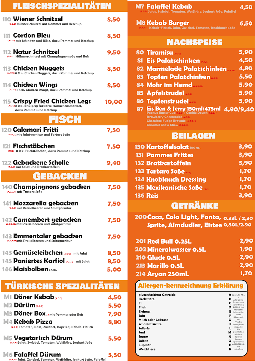 Speisekarte photo 2