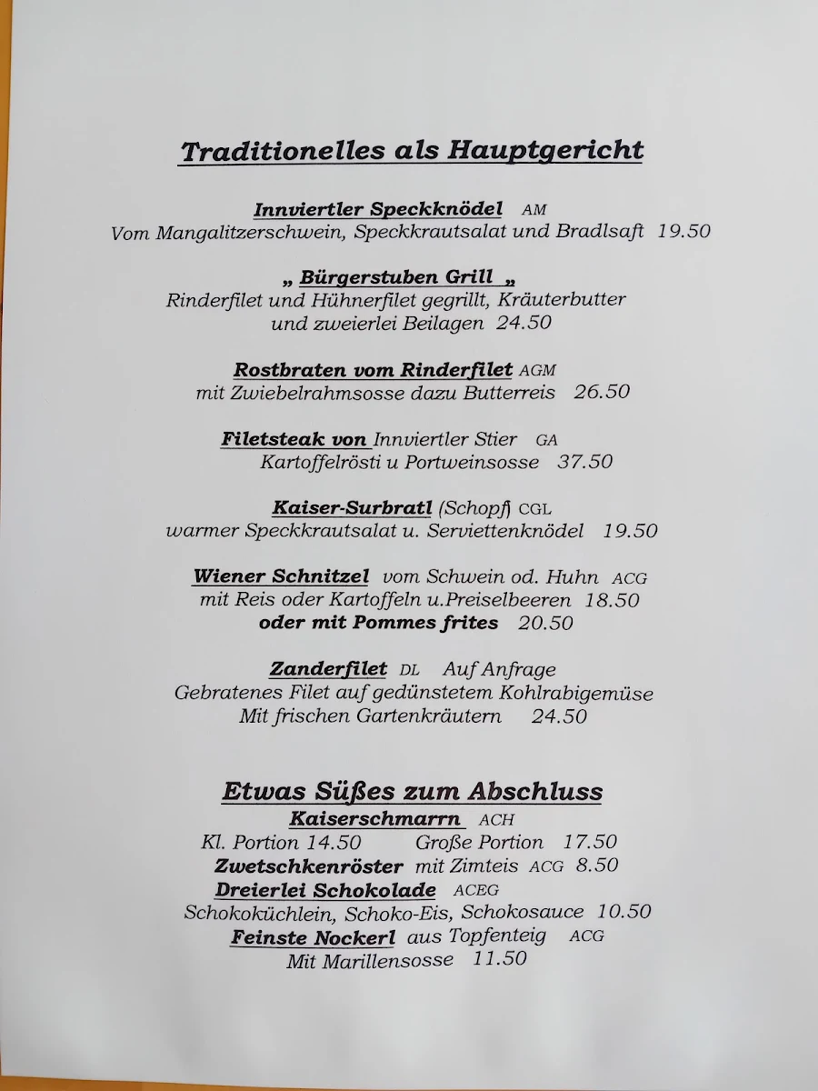 Speisekarte photo 1