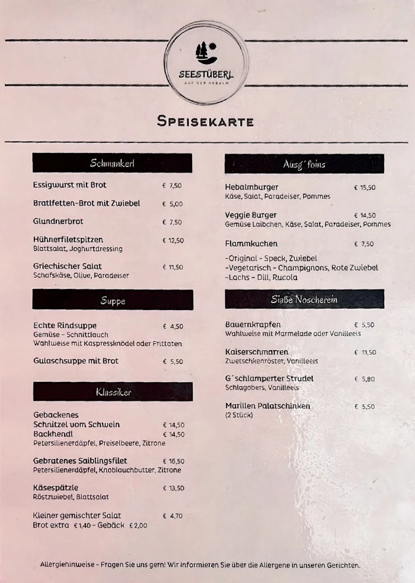 Speisekarte photo 1