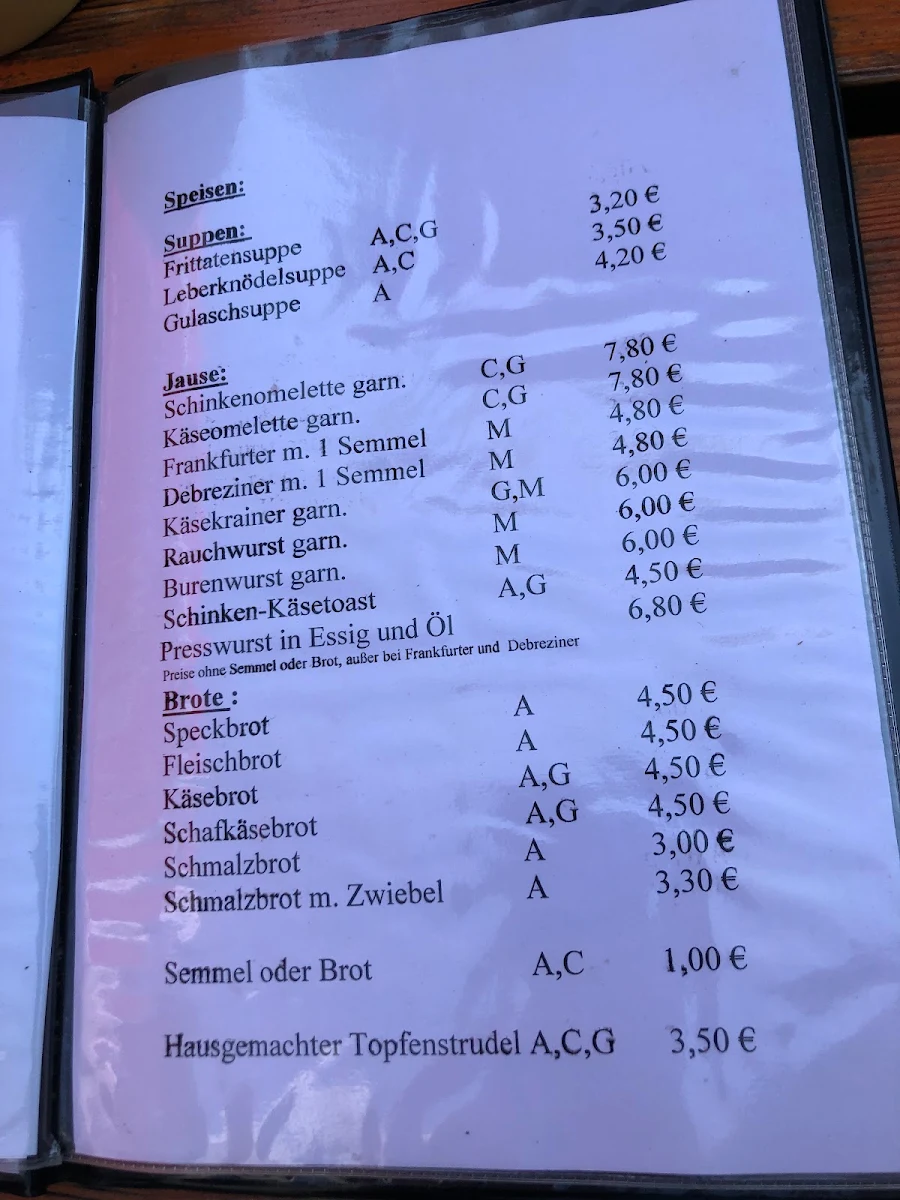 Speisekarte photo 1