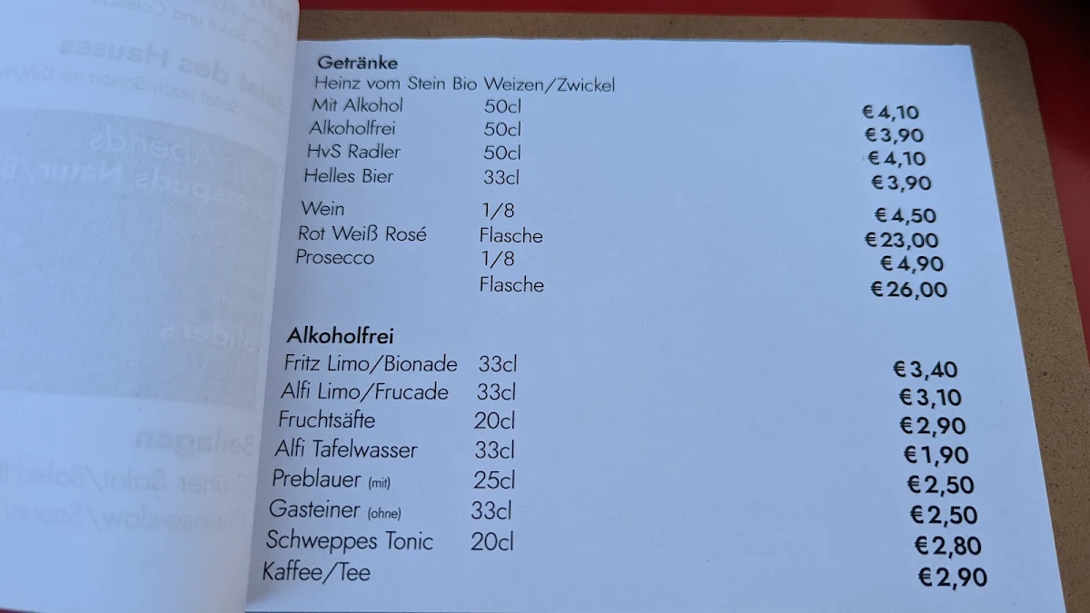 Speisekarte photo 5