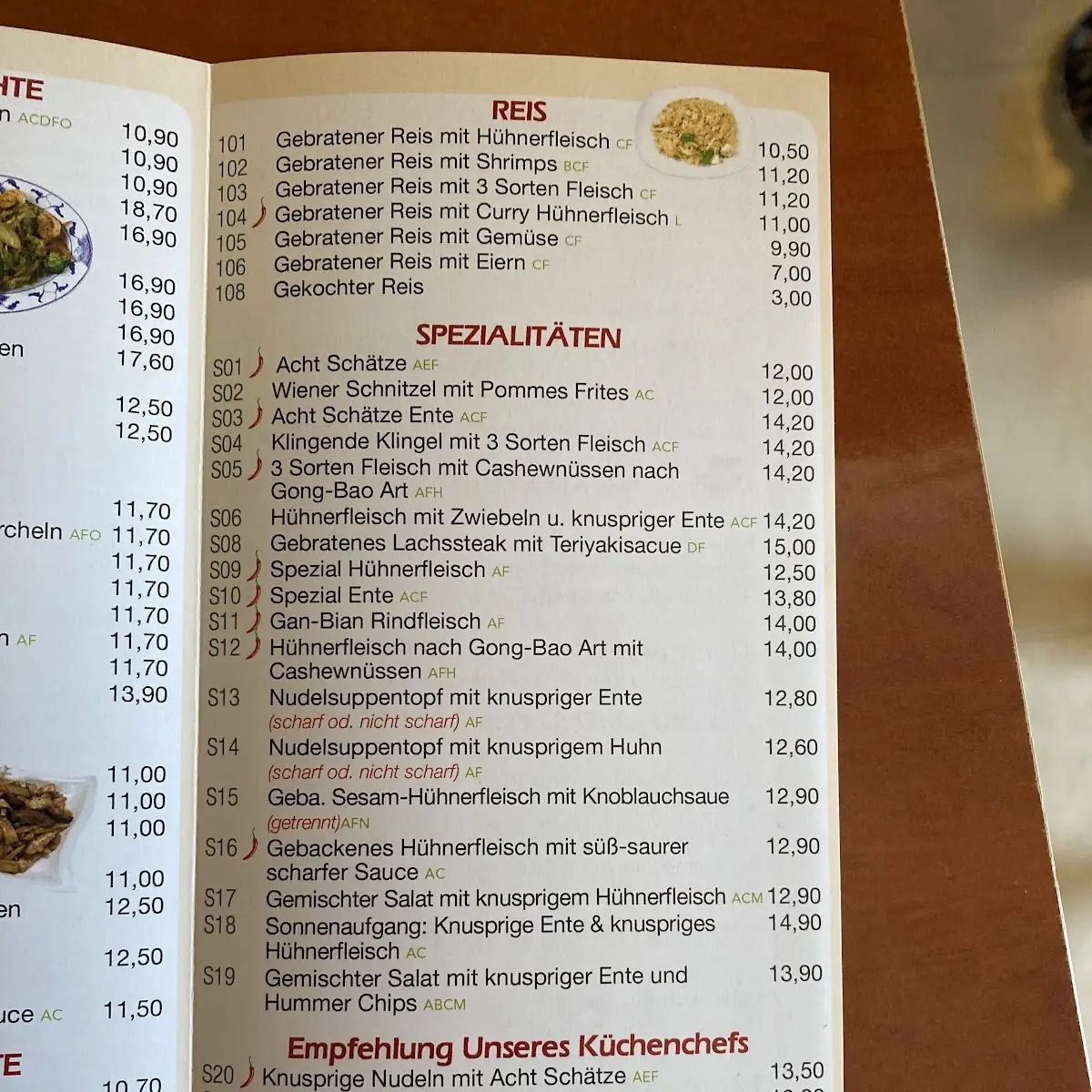 Speisekarte photo 4