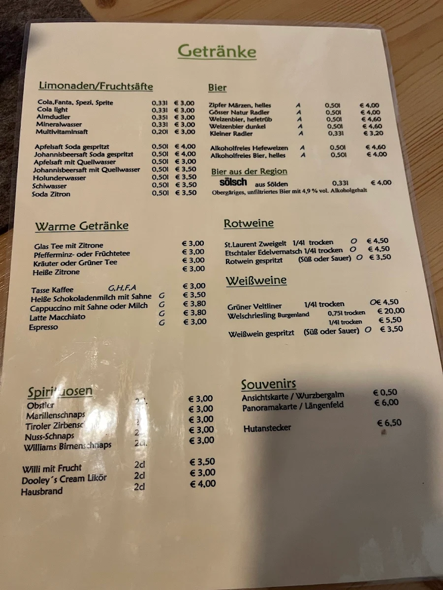 Speisekarte photo 1