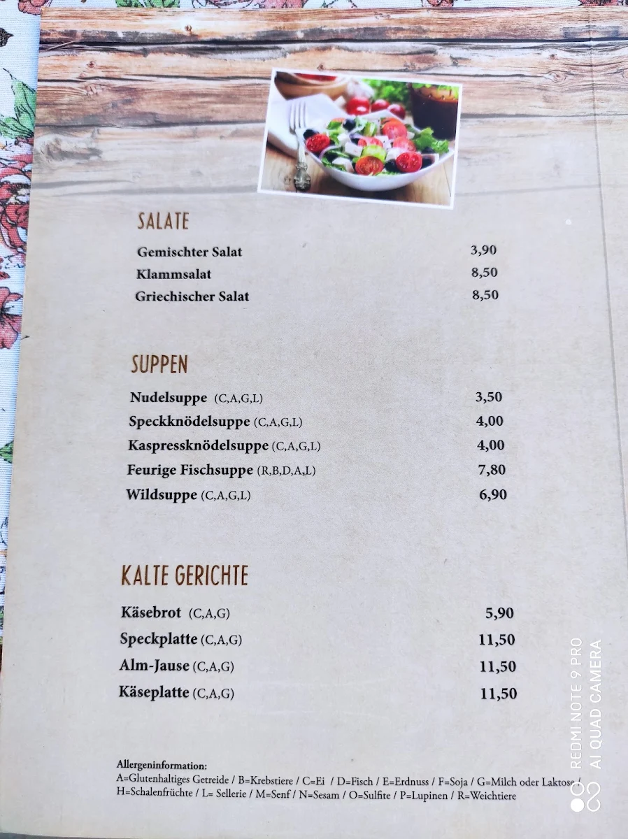 Speisekarte photo 1