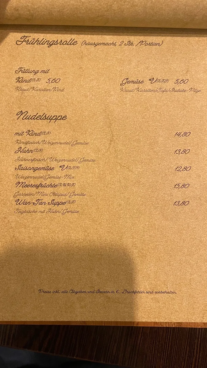 Speisekarte photo 2