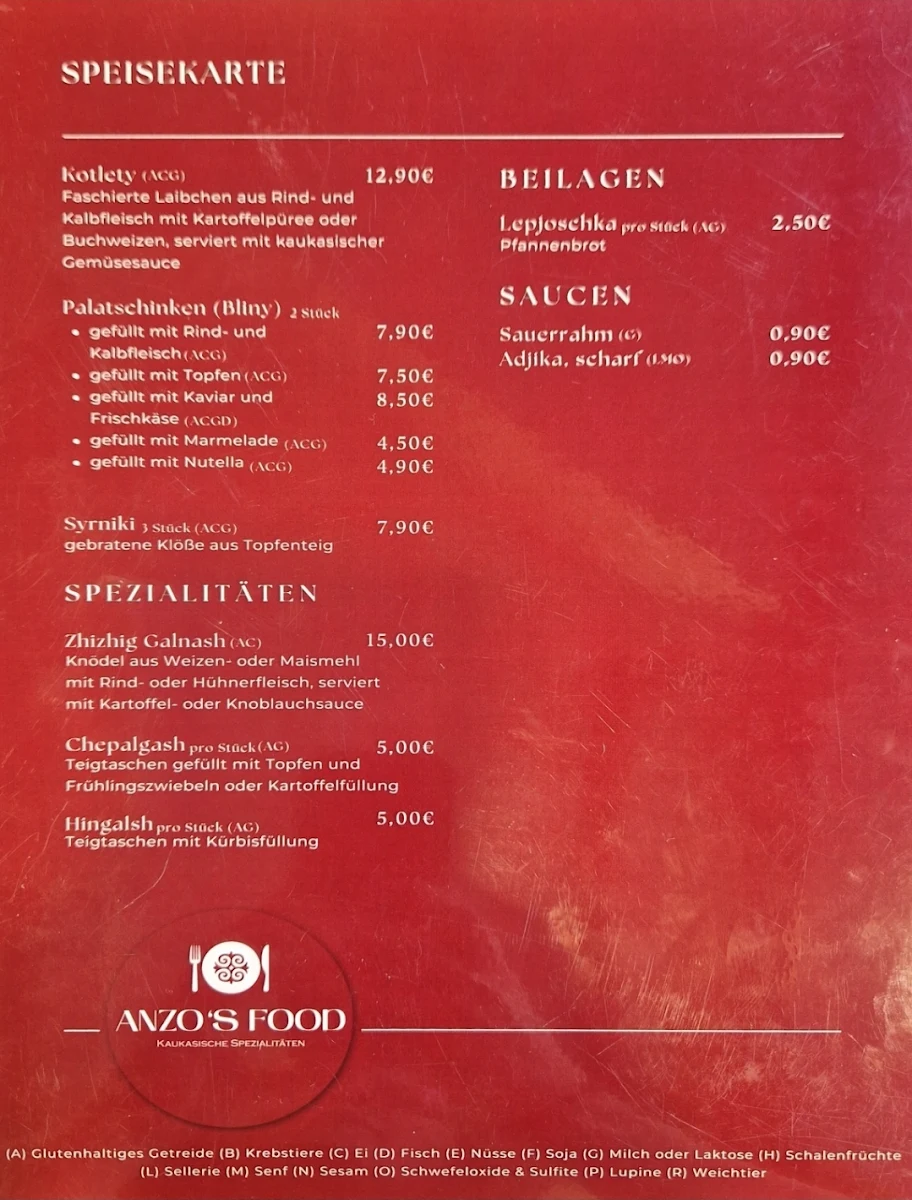 Speisekarte photo 1