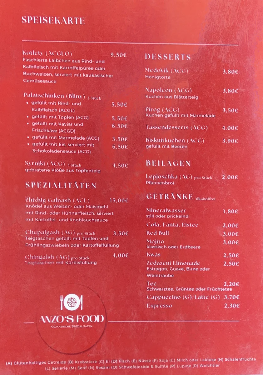 Speisekarte photo 2
