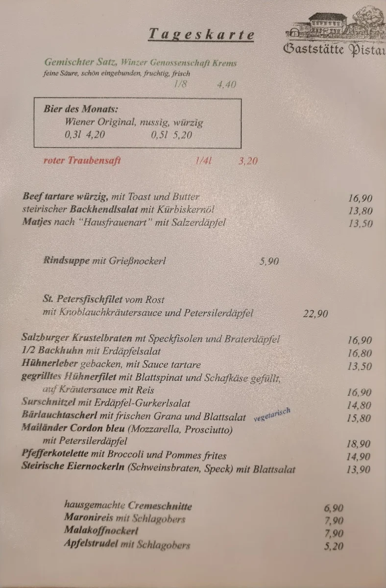 Speisekarte photo 1