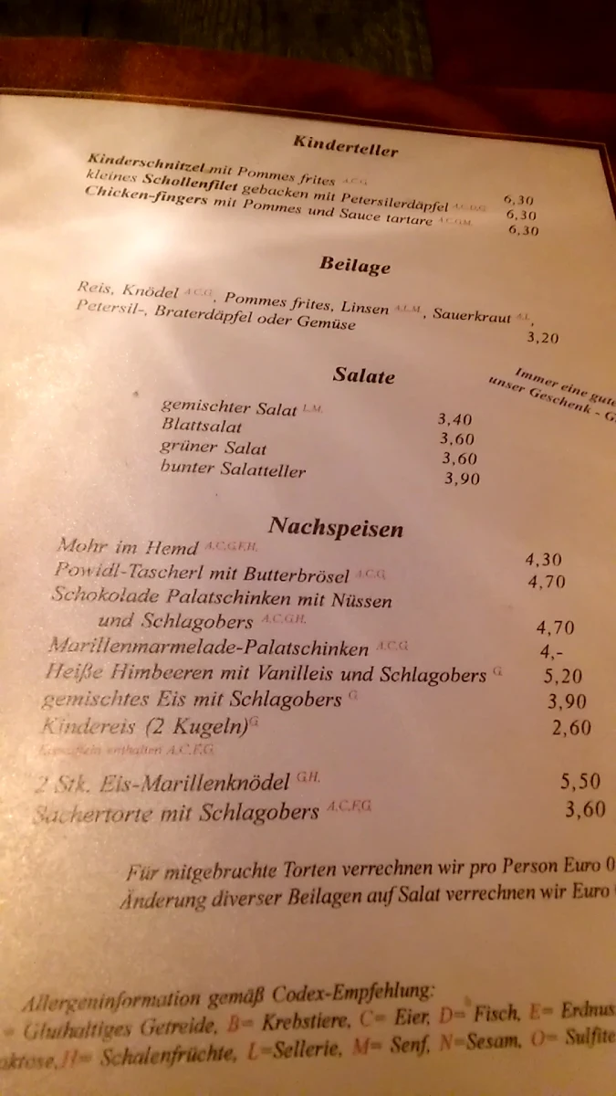 Speisekarte photo 6
