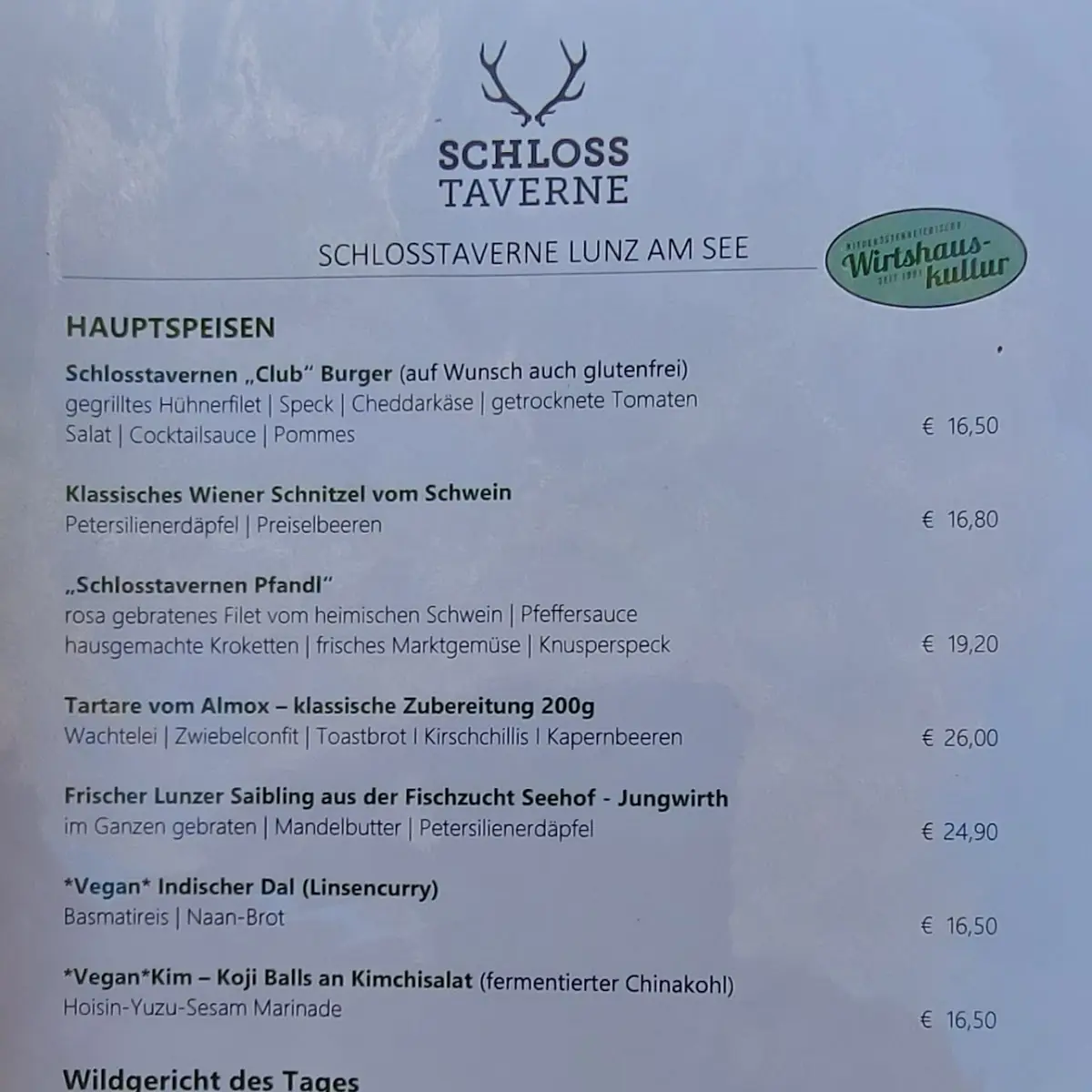 Speisekarte photo 1