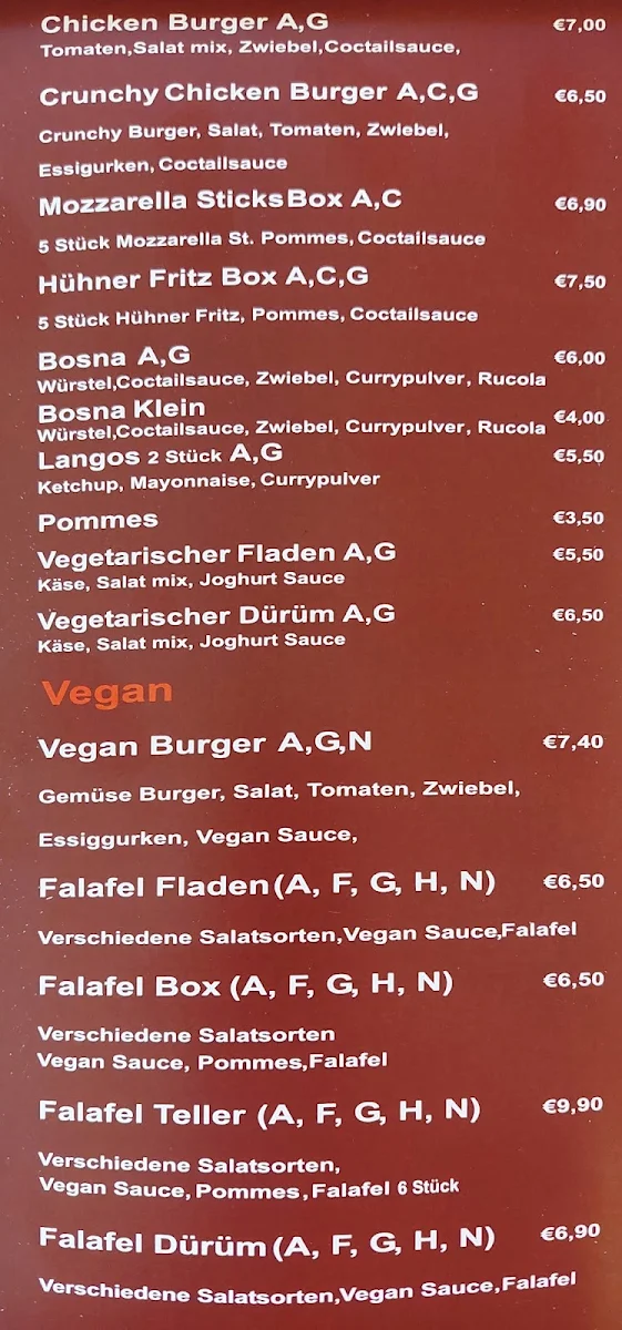 Speisekarte photo 2