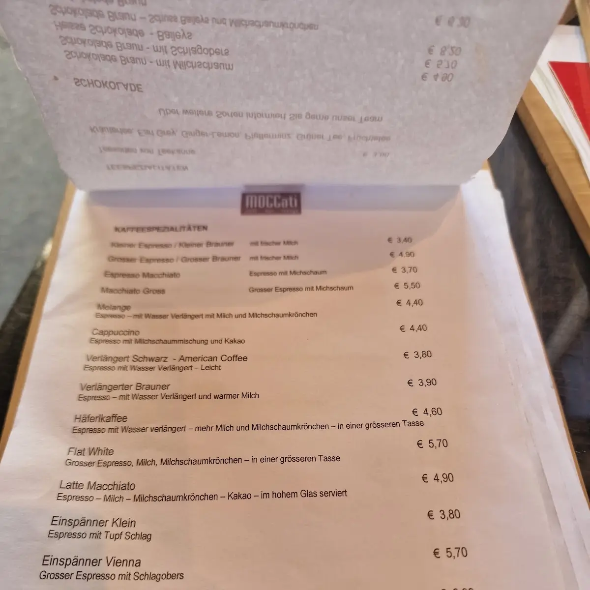 Speisekarte photo 1