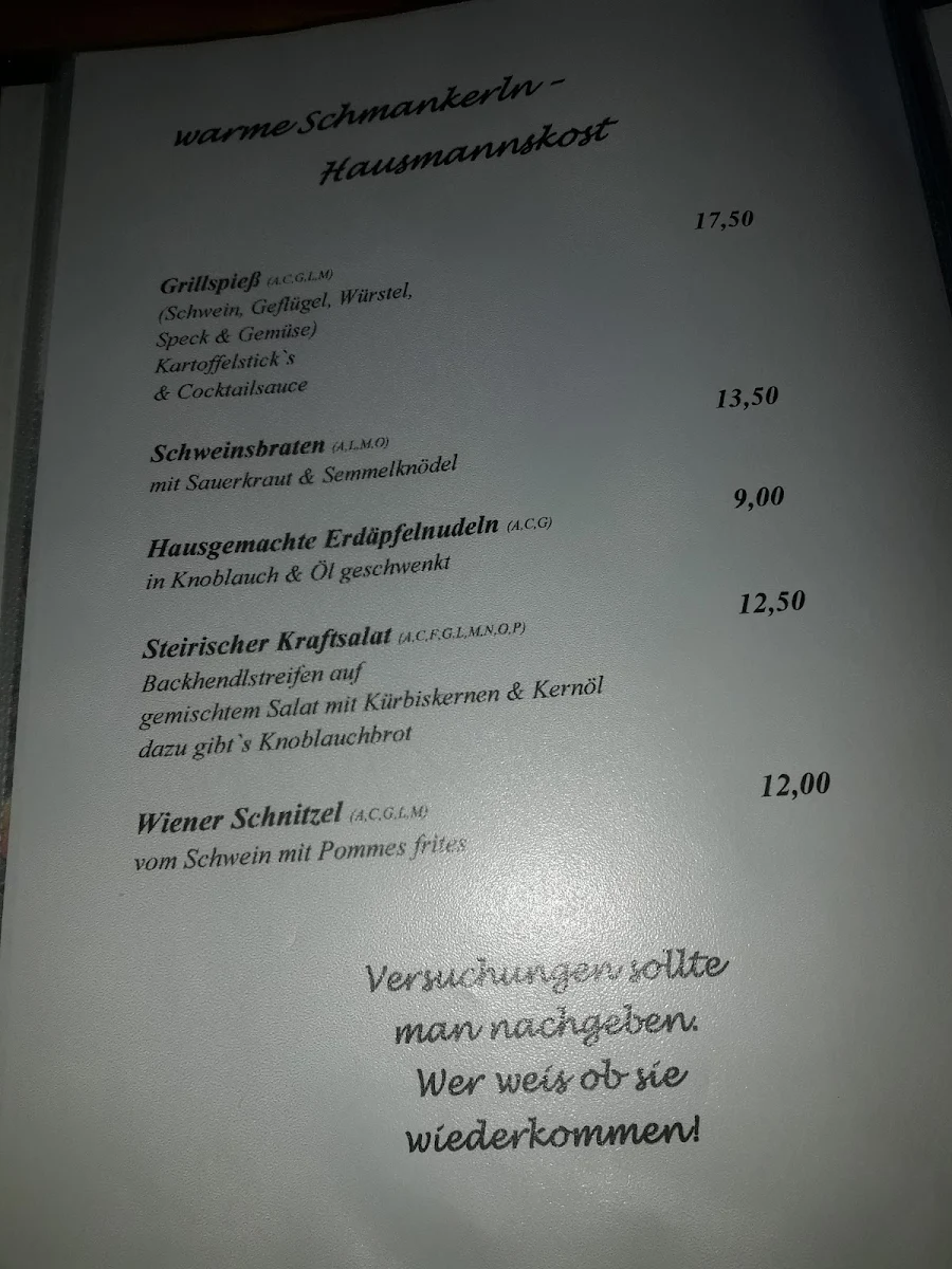 Speisekarte photo 1