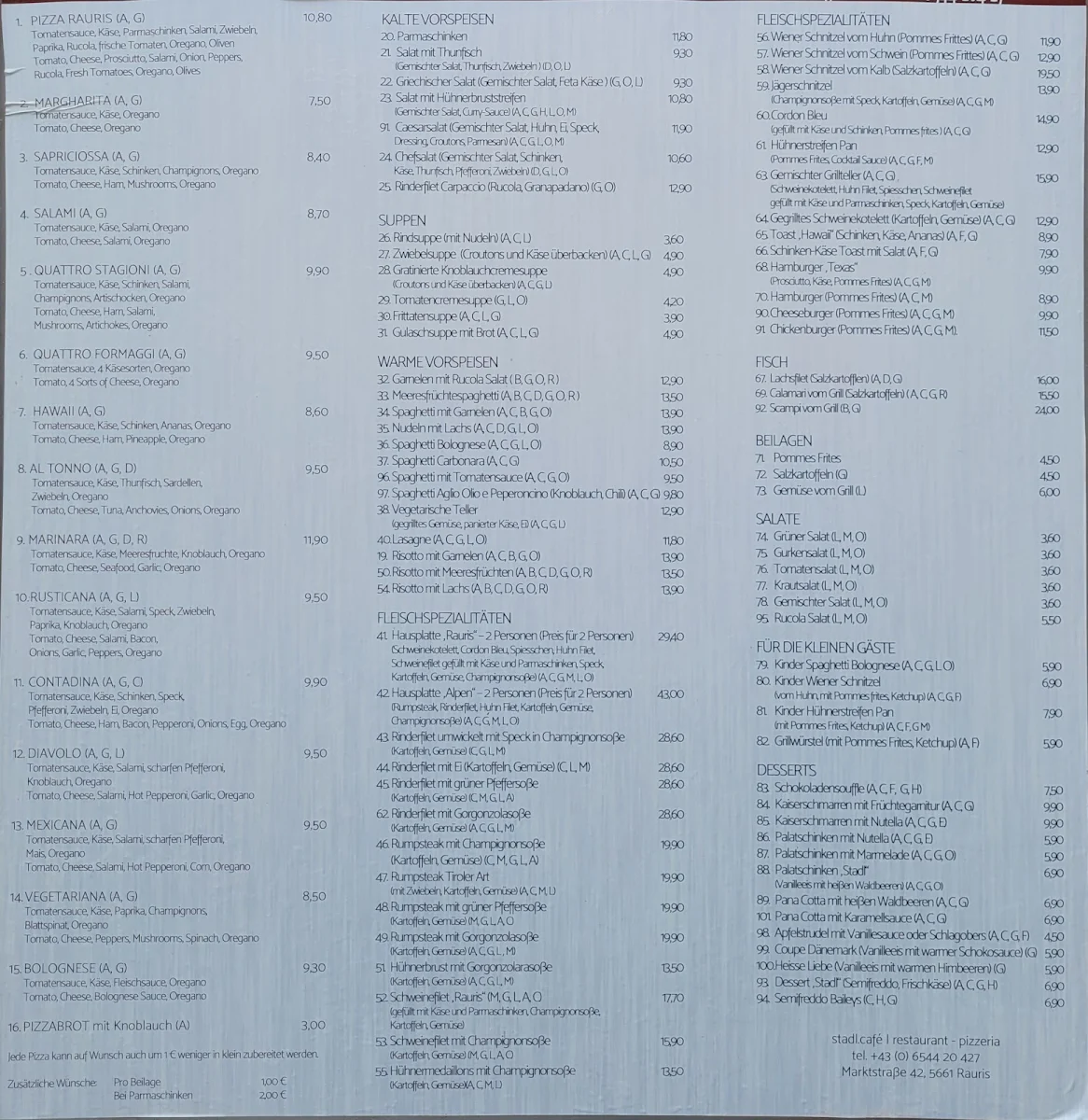 Speisekarte photo 2