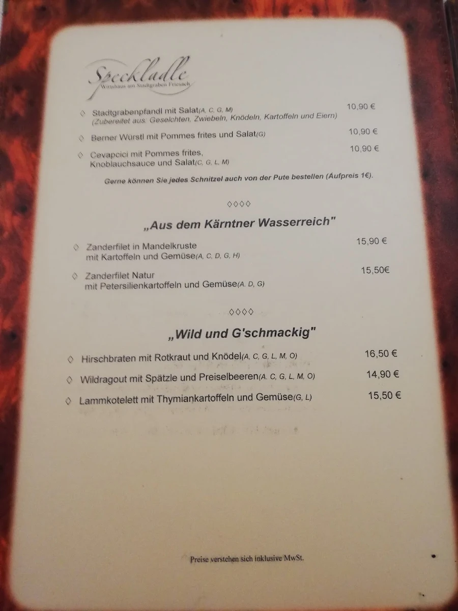 Speisekarte photo 5