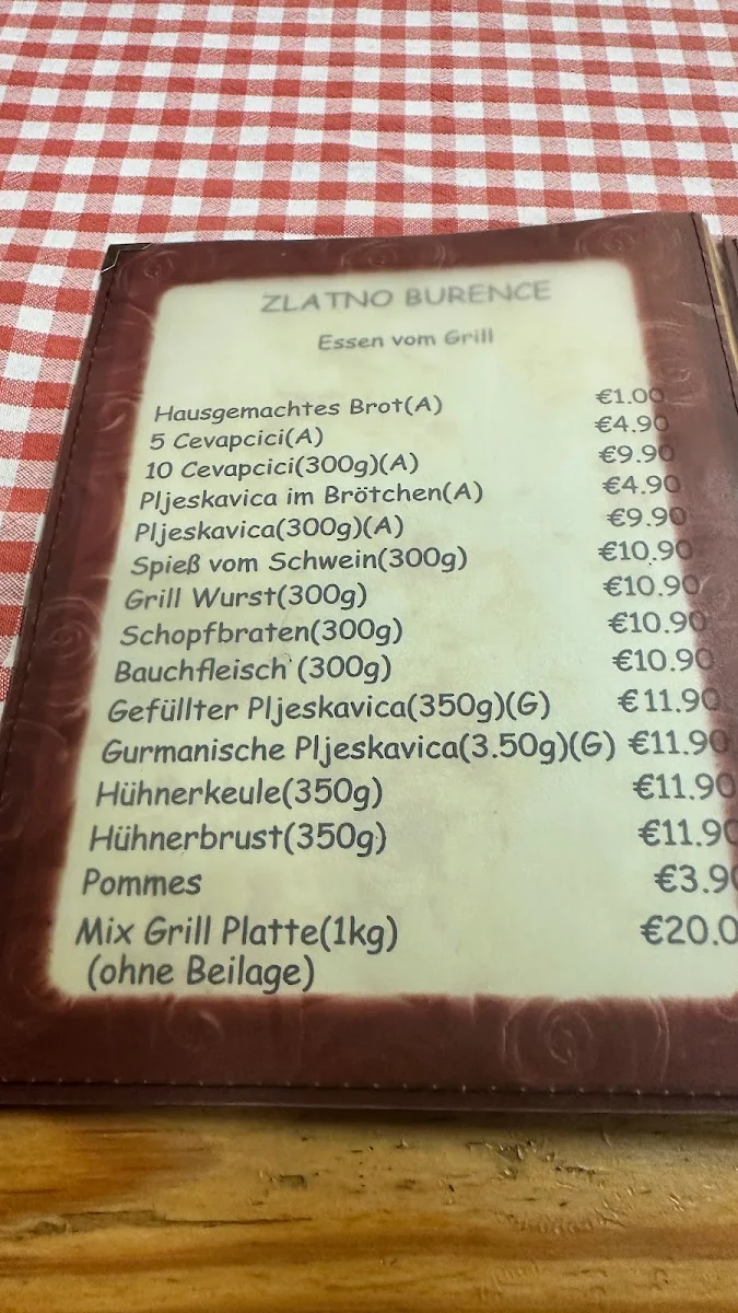 Speisekarte photo 3