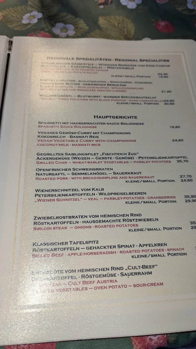 Speisekarte photo 1