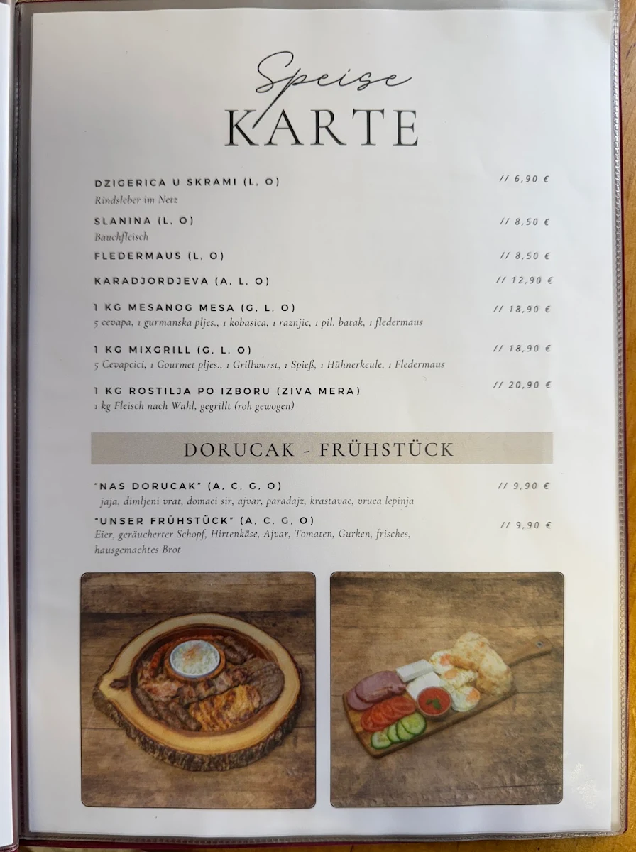 Speisekarte photo 1