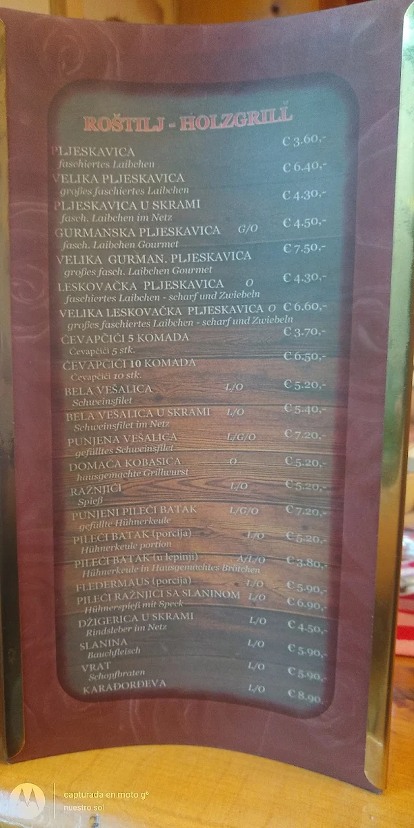 Speisekarte photo 5