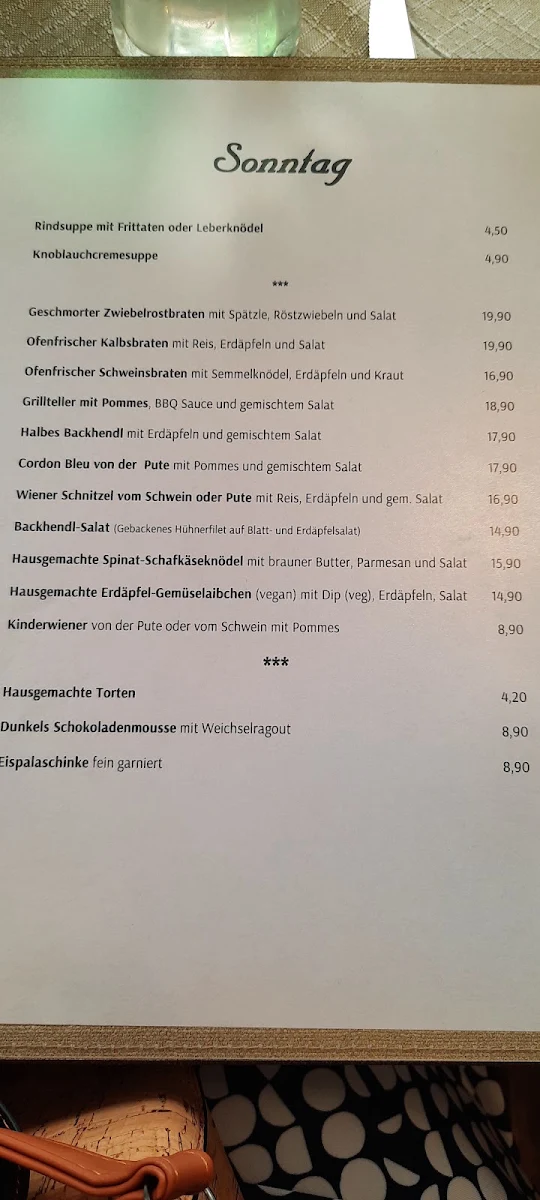 Speisekarte photo 1
