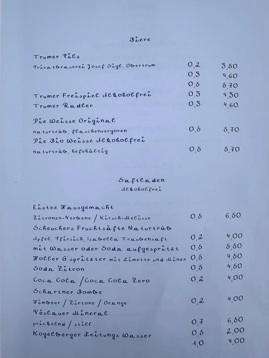 Speisekarte photo 1