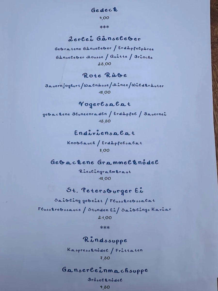 Speisekarte photo 2