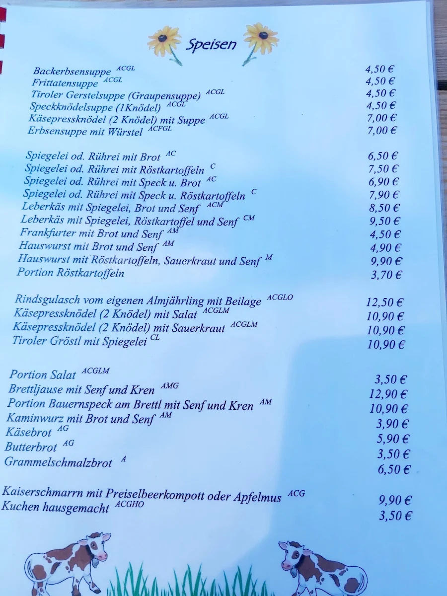 Speisekarte photo 5