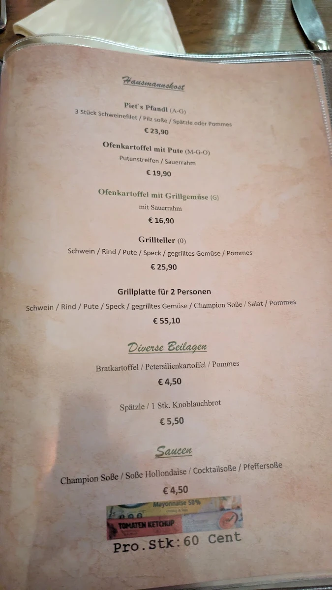 Speisekarte photo 1