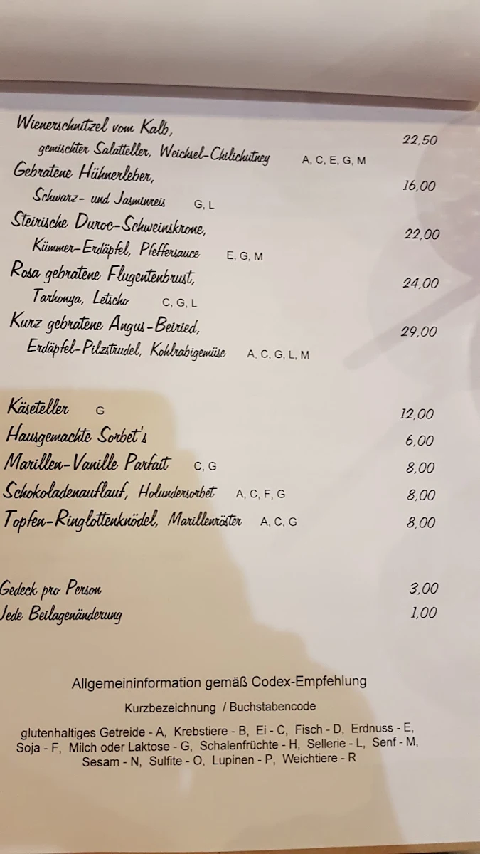 Speisekarte photo 1