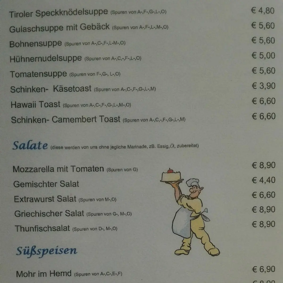 Speisekarte photo 1