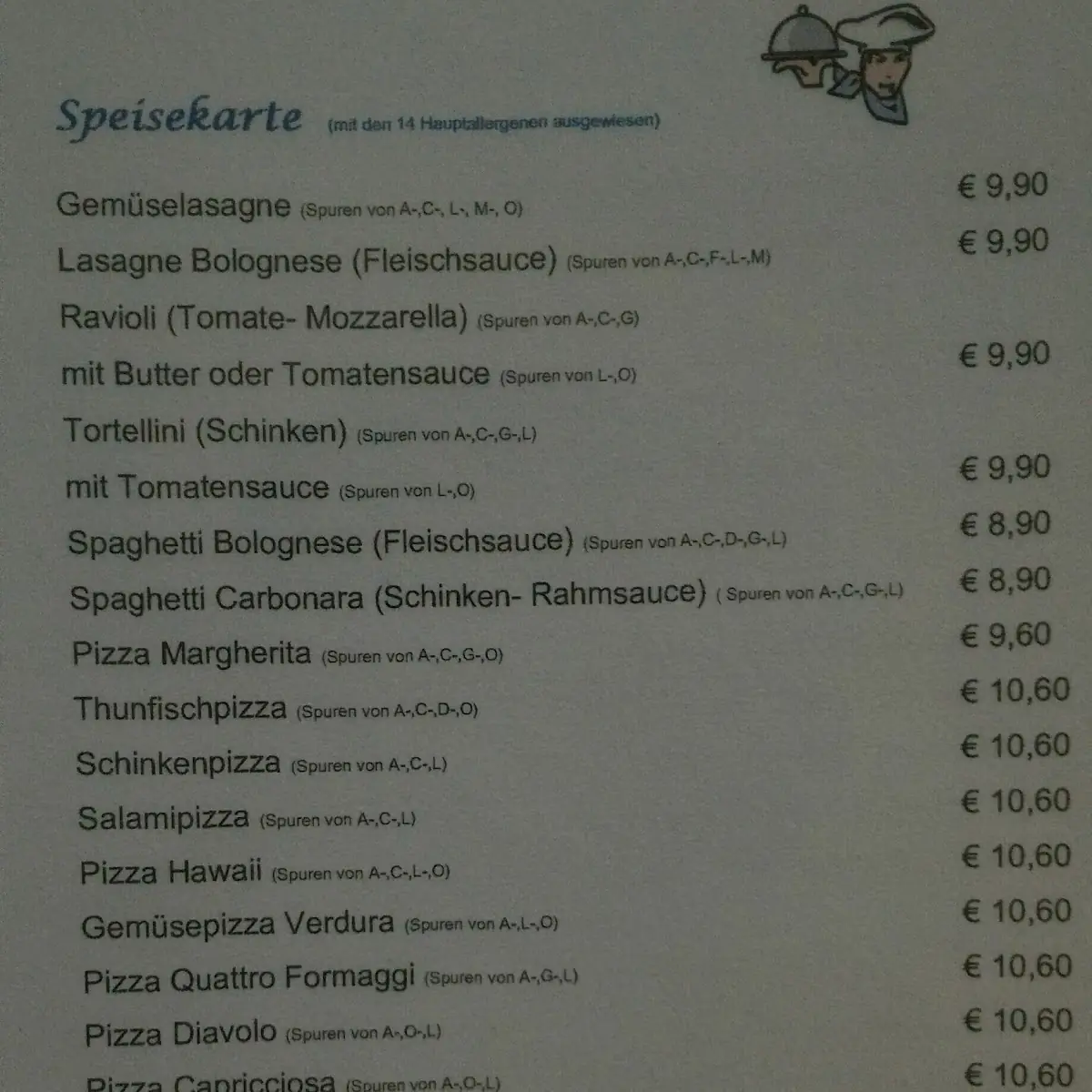 Speisekarte photo 2