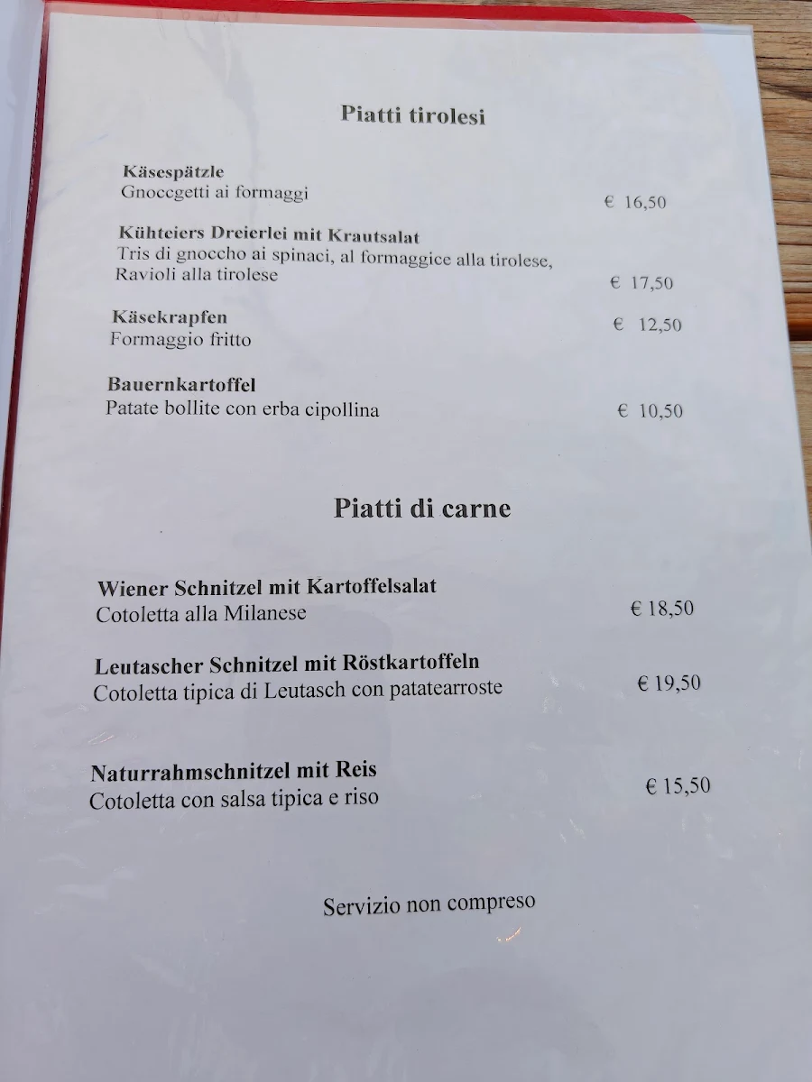 Speisekarte photo 1