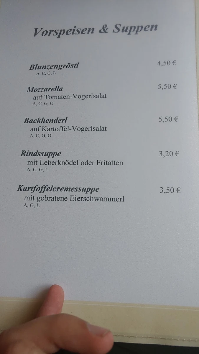 Speisekarte photo 1
