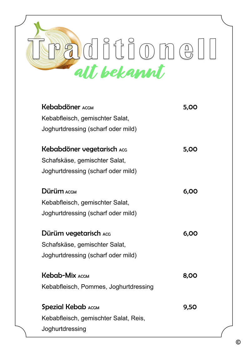 Speisekarte photo 5